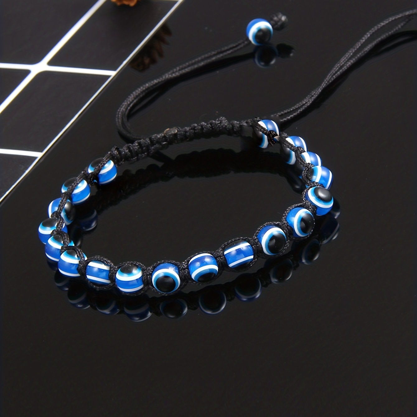 Braided Resin Devil's Eye Ladies Hand Rope Mexican Bracelet